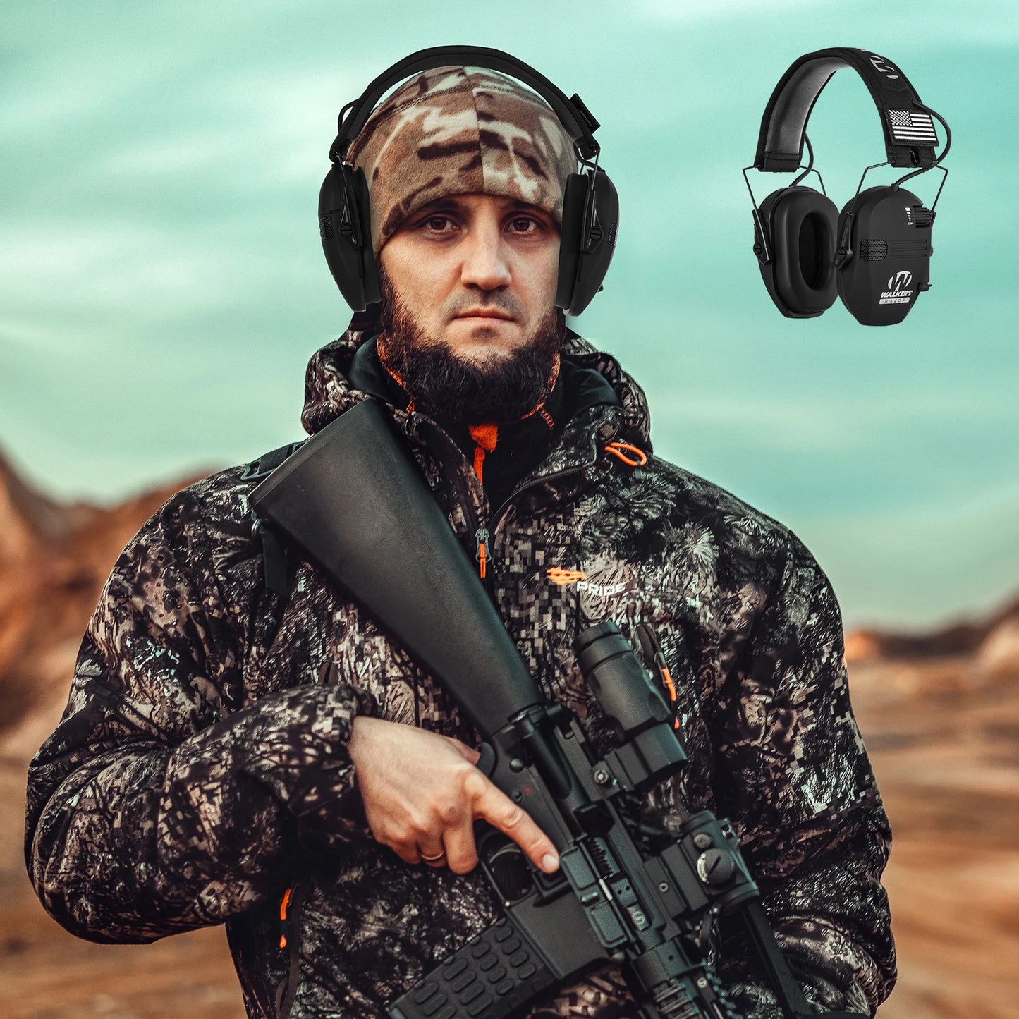 Tactical Electronic Shooting Earmuffs Outdoor Hunting Sound Pickup and Noise Reductioner