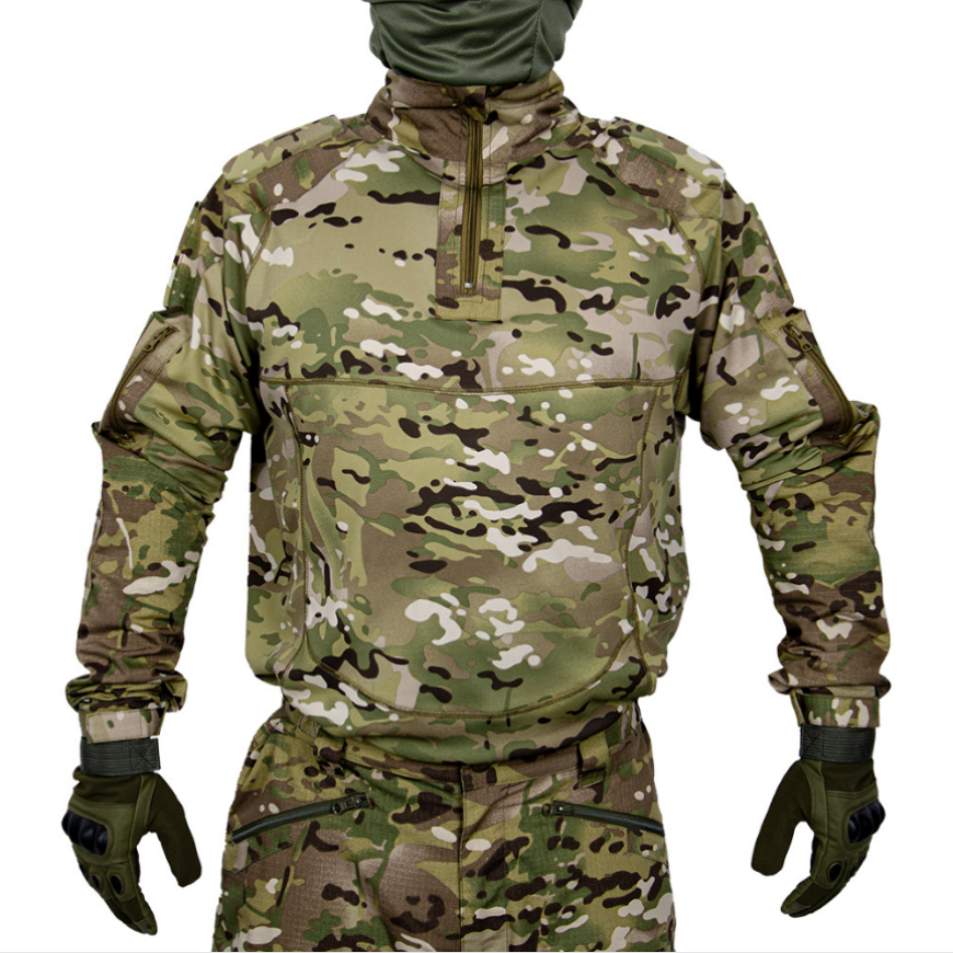 Tactical Combat Shirt and Pant Uniform Sets with Protected Design