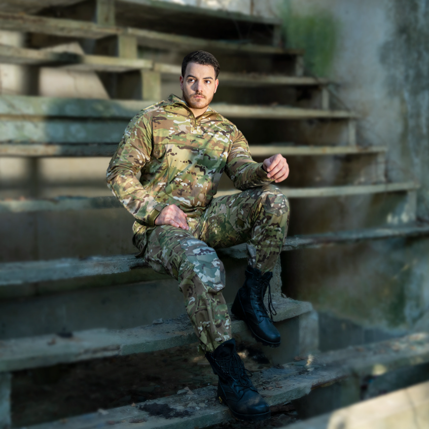 Tactical Combat Shirt and Pant Uniform Sets with Protected Design