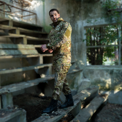 Tactical Combat Shirt and Pant Uniform Sets with Protected Design