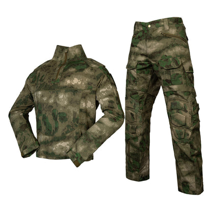 Tactical Combat Shirt and Pant Uniform Sets with Protected Design