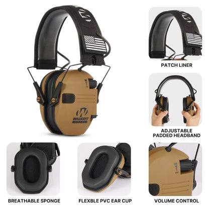 Tactical Electronic Shooting Earmuffs Outdoor Hunting Sound Pickup and Noise Reductioner